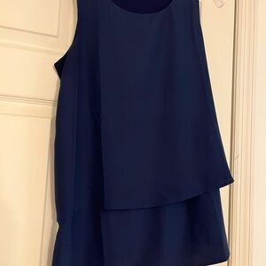 DG2 by Diane Gilman Navy Tank Top